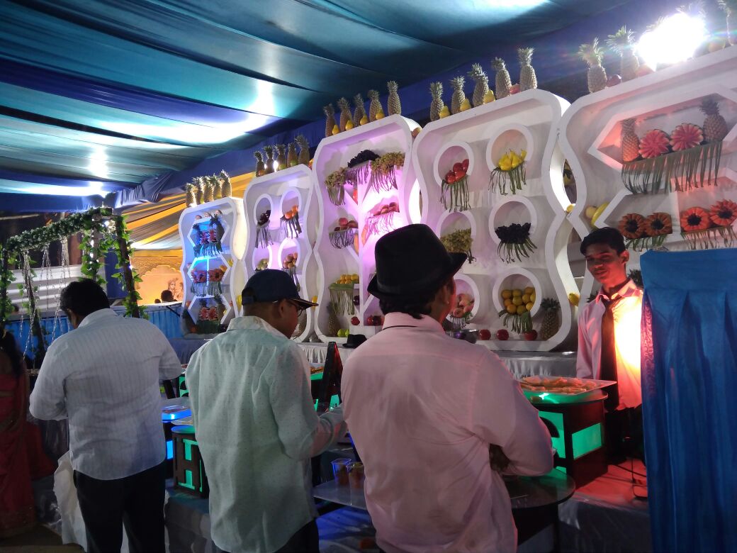 Outdoor catering event